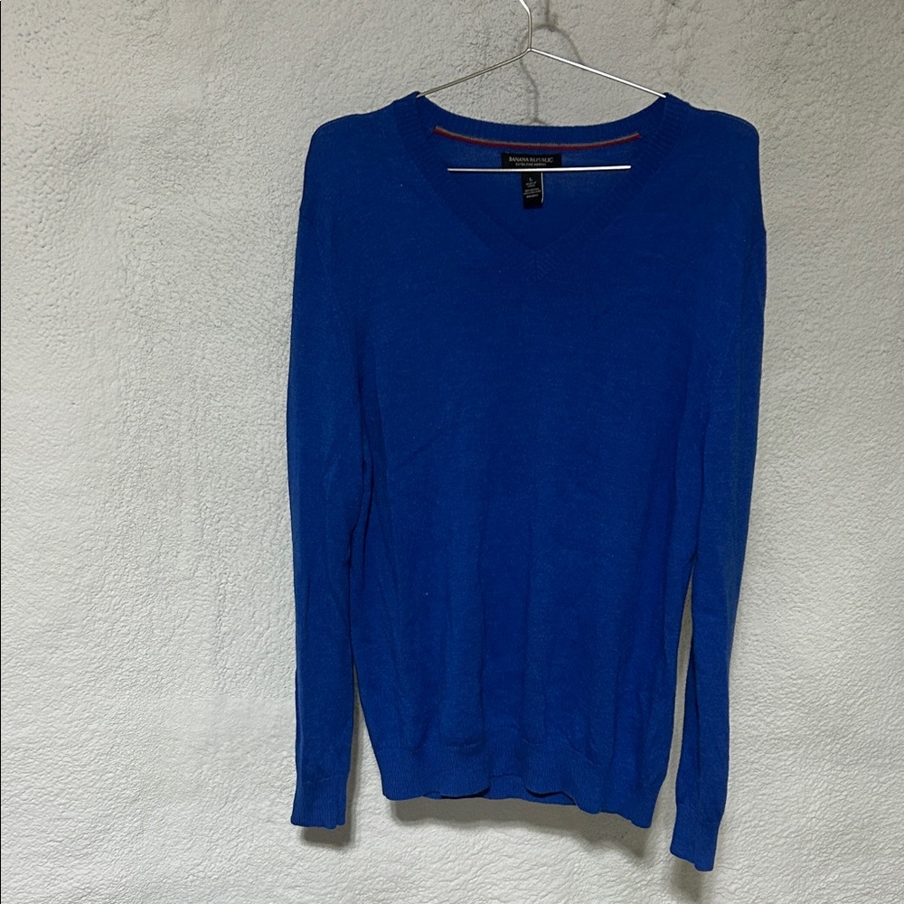 Blue Merino Wool Sweater